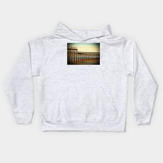 Southend on Sea Pier Essex England Kids Hoodie by AndyEvansPhotos